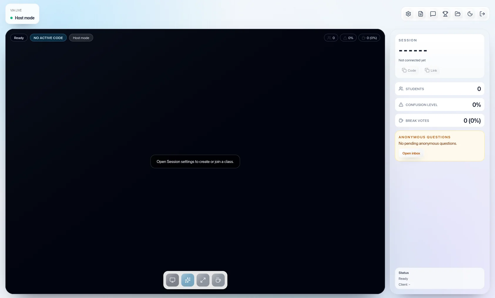 ViaLive application screenshot 1
